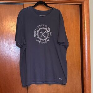 Life Is Good Men's Dark Blue Crusher Graphic Tee